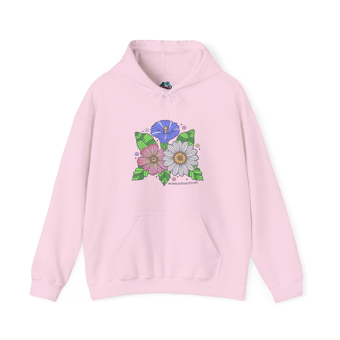 Sudadera con capucha Unisex Heavy Blend™, flor de hilo, sudadera con capucha de algodón, sudadera con capucha amante del hilo