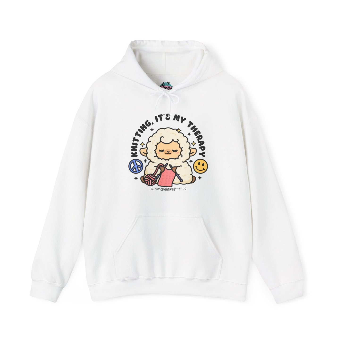 Sudadera con capucha Unisex Heavy Blend™, tejer es mi terapia, suéter de algodón, sudadera con capucha de algodón, regalos para ella