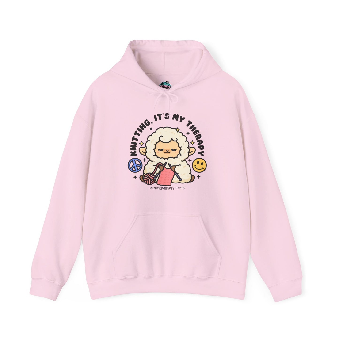 Sudadera con capucha Unisex Heavy Blend™, tejer es mi terapia, suéter de algodón, sudadera con capucha de algodón, regalos para ella