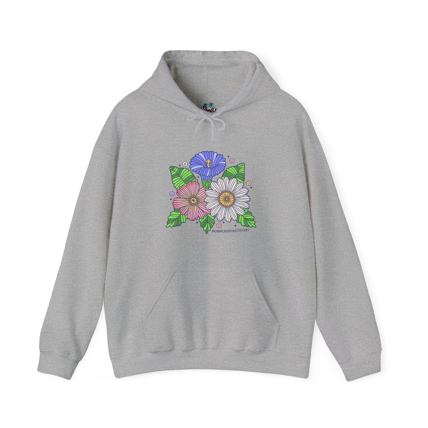 Sudadera con capucha Unisex Heavy Blend™, flor de hilo, sudadera con capucha de algodón, sudadera con capucha amante del hilo