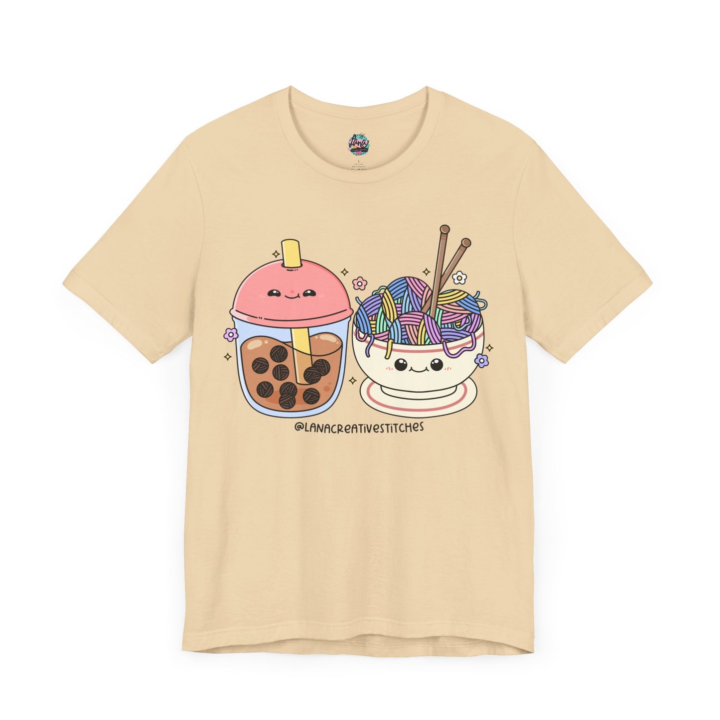 Camiseta de manga corta unisex | mercadería de crochet | mercadería de tejer | camisa para ella | camisa para el| camiseta de algodón | Bella lienzo