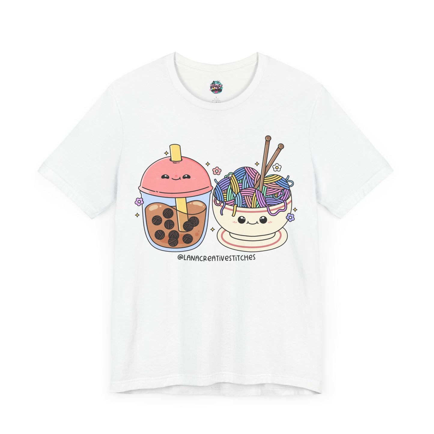 Camiseta de manga corta unisex | mercadería de crochet | mercadería de tejer | camisa para ella | camisa para el| camiseta de algodón | Bella lienzo