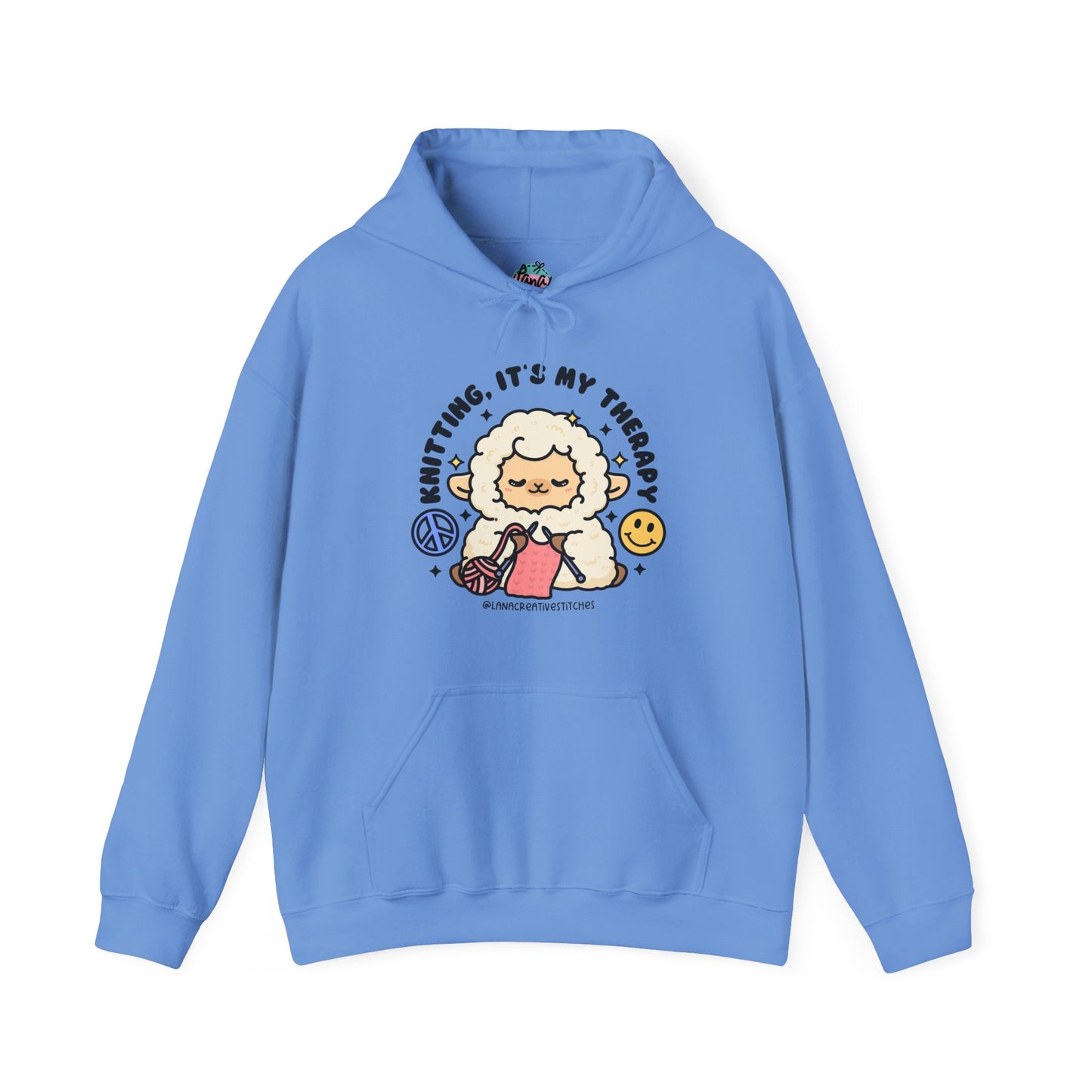 Sudadera con capucha Unisex Heavy Blend™, tejer es mi terapia, suéter de algodón, sudadera con capucha de algodón, regalos para ella