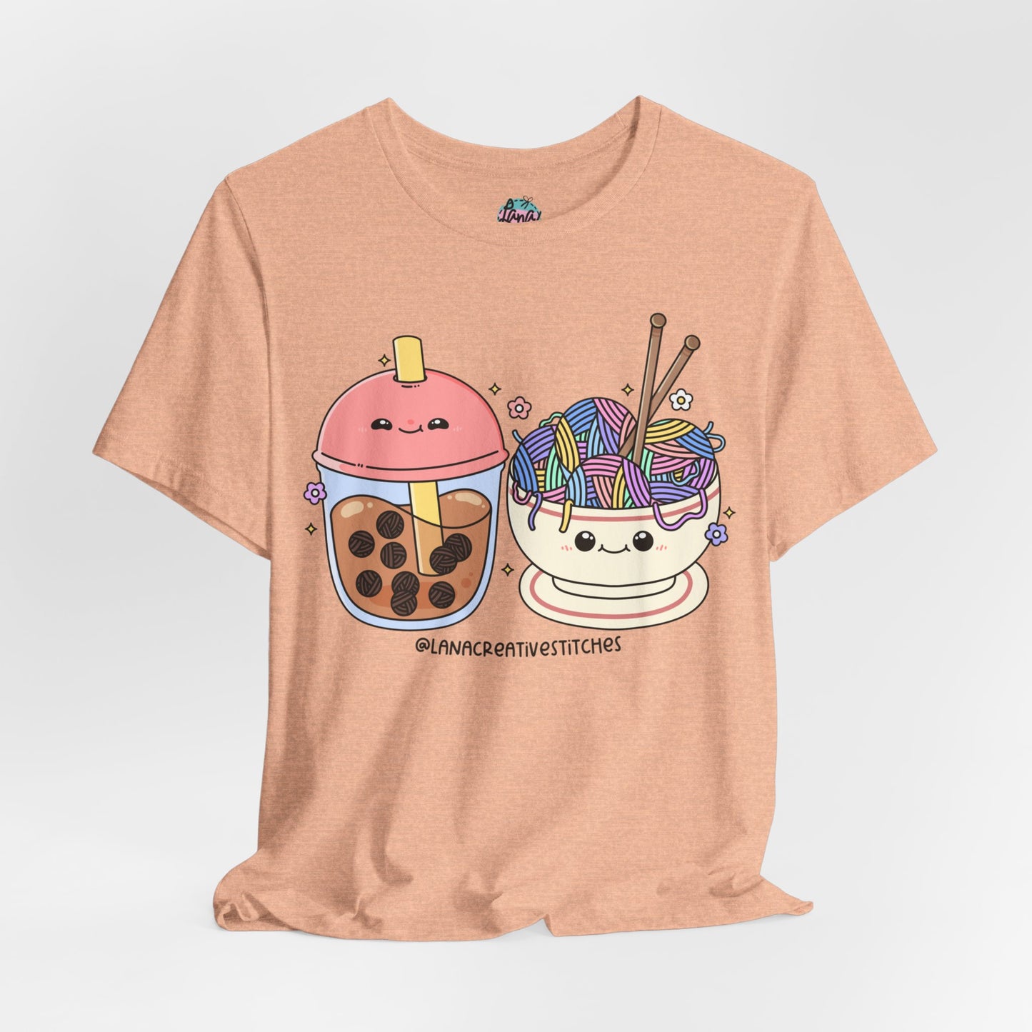 Camiseta de manga corta unisex | mercadería de crochet | mercadería de tejer | camisa para ella | camisa para el| camiseta de algodón | Bella lienzo