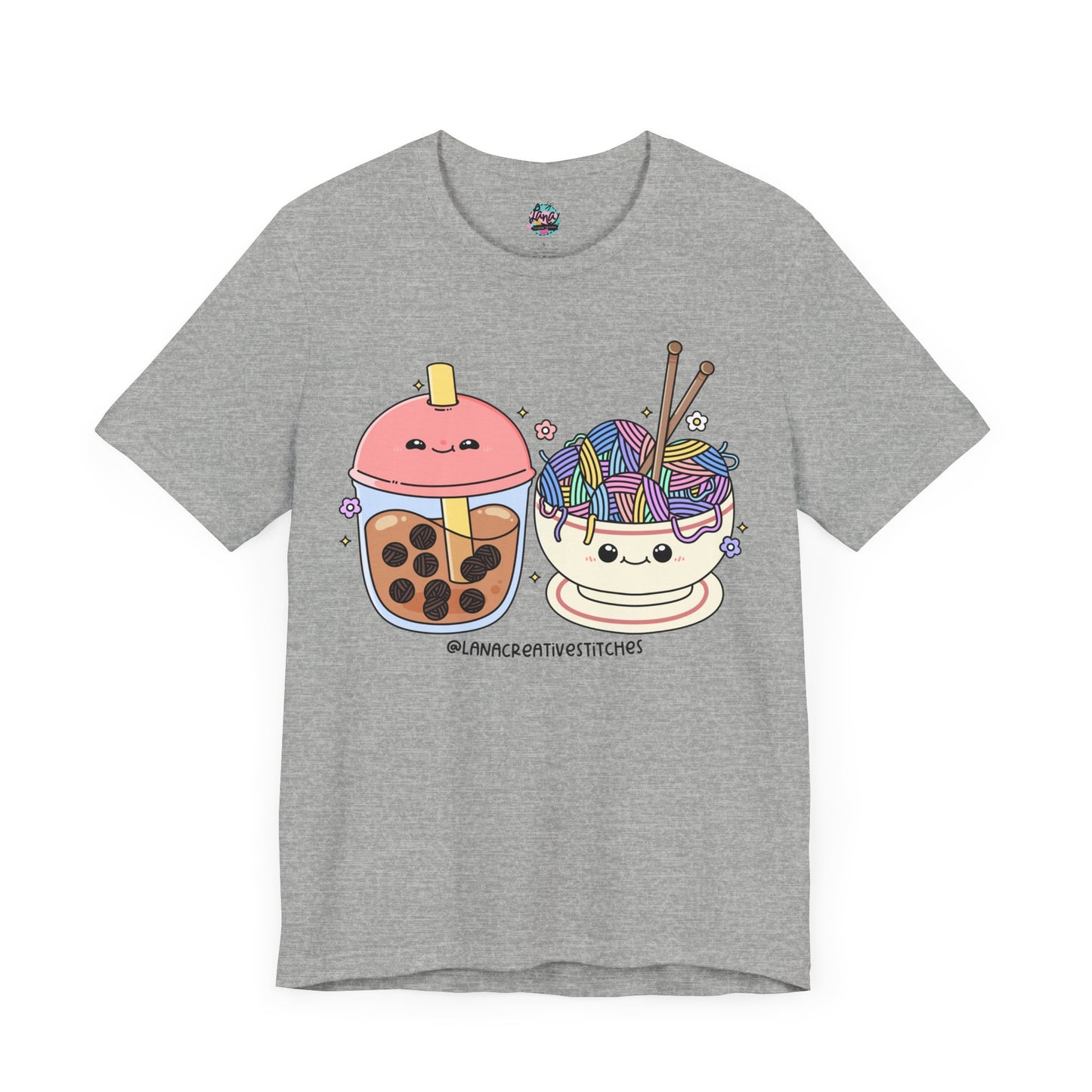 Camiseta de manga corta unisex | mercadería de crochet | mercadería de tejer | camisa para ella | camisa para el| camiseta de algodón | Bella lienzo