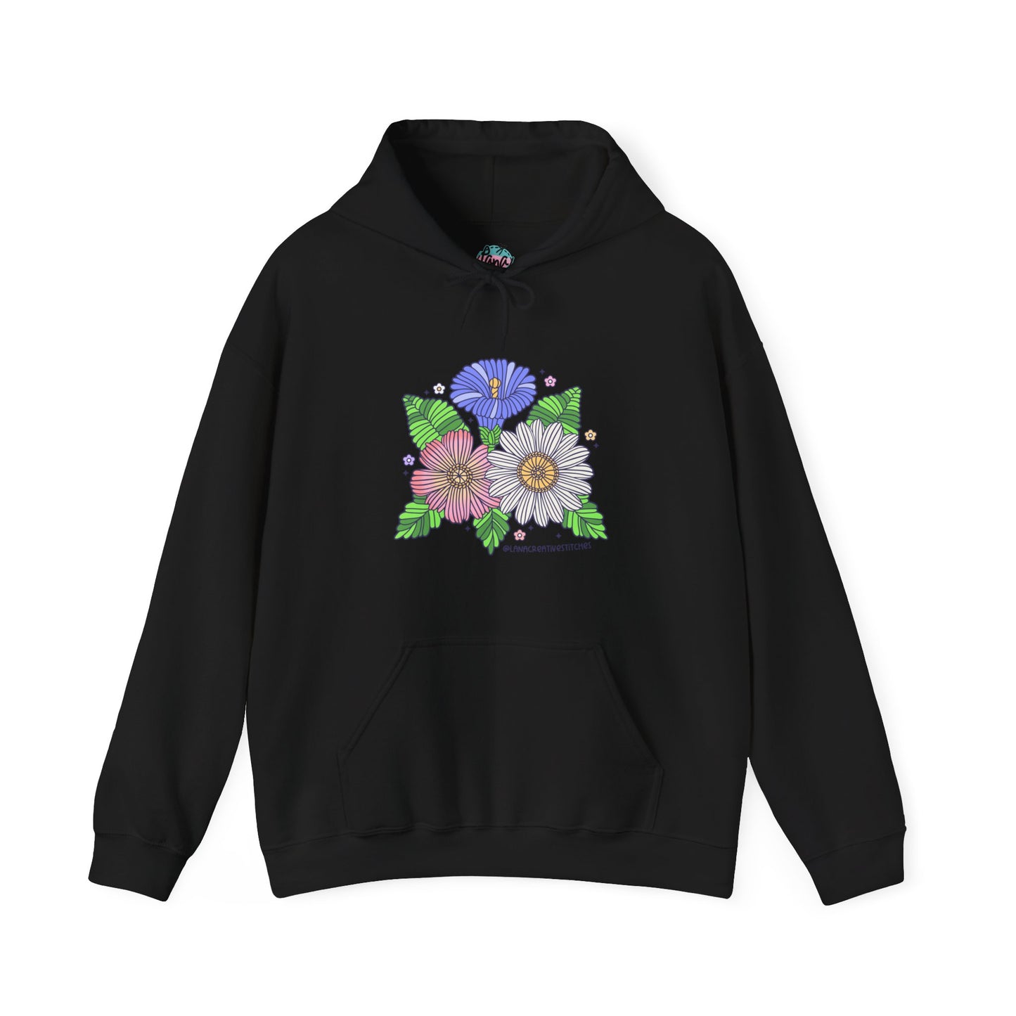 Sudadera con capucha Unisex Heavy Blend™, flor de hilo, sudadera con capucha de algodón, sudadera con capucha amante del hilo