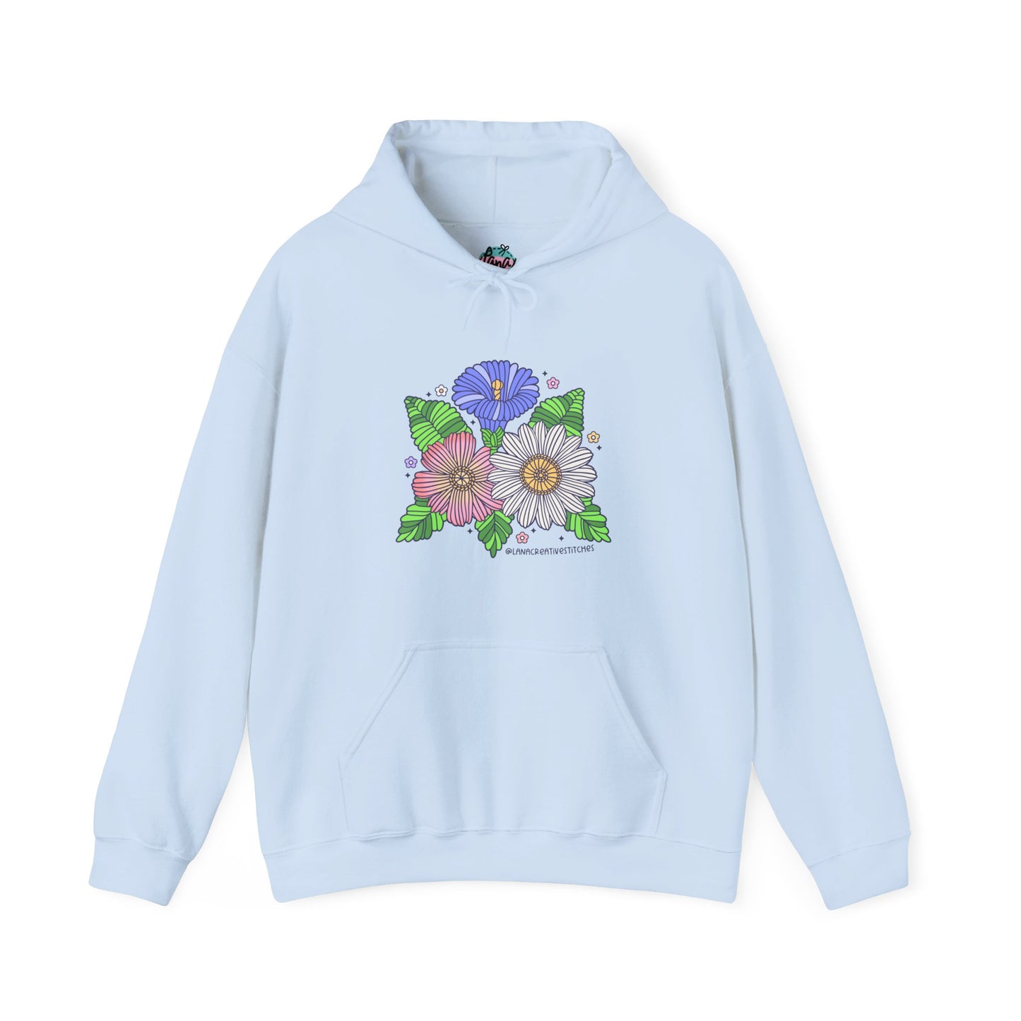 Sudadera con capucha Unisex Heavy Blend™, flor de hilo, sudadera con capucha de algodón, sudadera con capucha amante del hilo