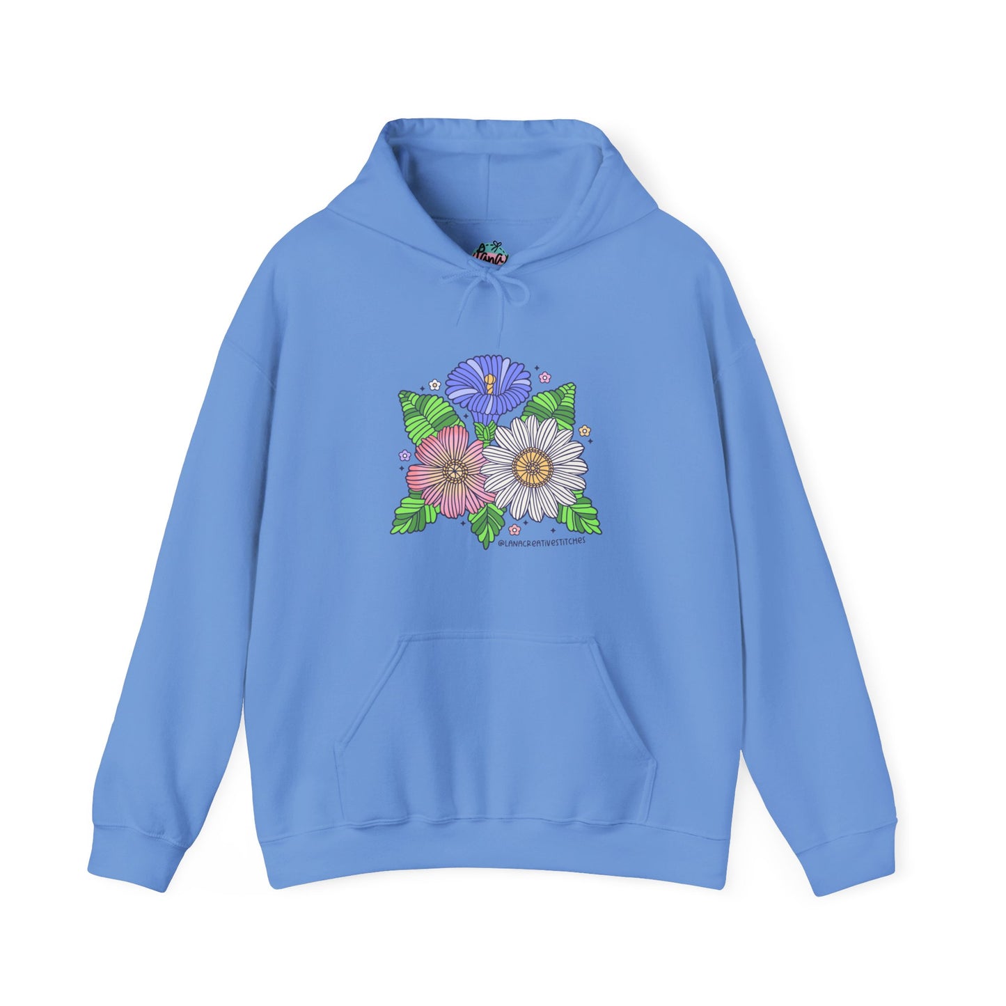 Sudadera con capucha Unisex Heavy Blend™, flor de hilo, sudadera con capucha de algodón, sudadera con capucha amante del hilo