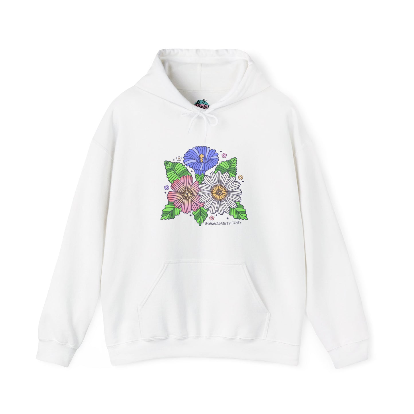 Sudadera con capucha Unisex Heavy Blend™, flor de hilo, sudadera con capucha de algodón, sudadera con capucha amante del hilo