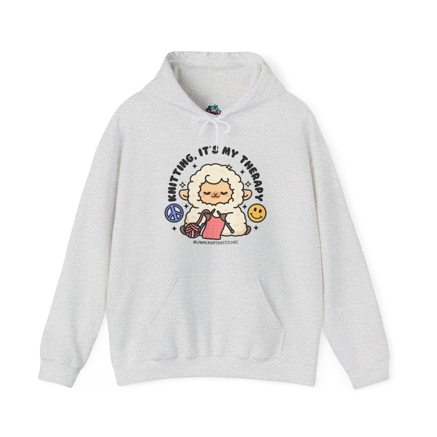 Sudadera con capucha Unisex Heavy Blend™, tejer es mi terapia, suéter de algodón, sudadera con capucha de algodón, regalos para ella