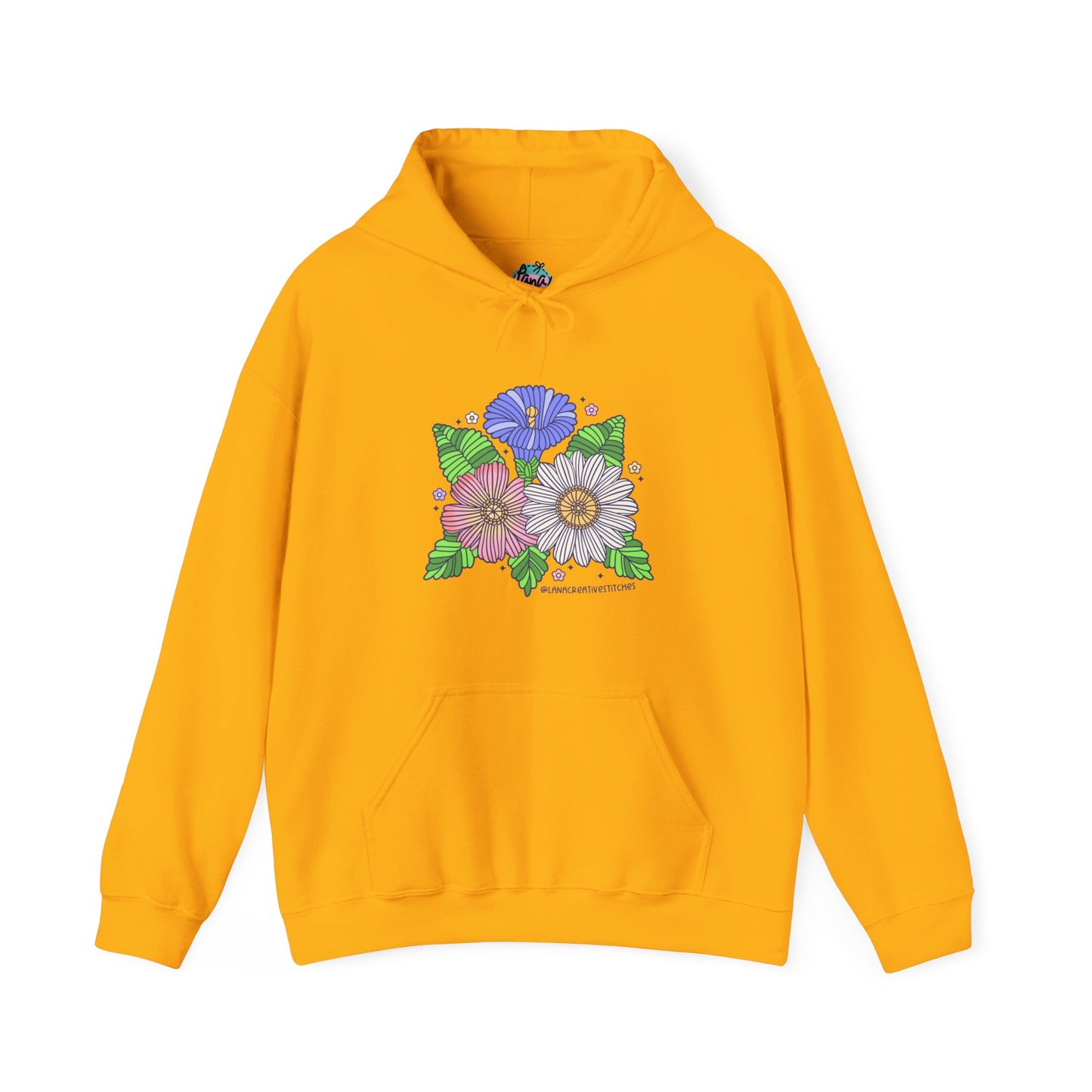 Sudadera con capucha Unisex Heavy Blend™, flor de hilo, sudadera con capucha de algodón, sudadera con capucha amante del hilo