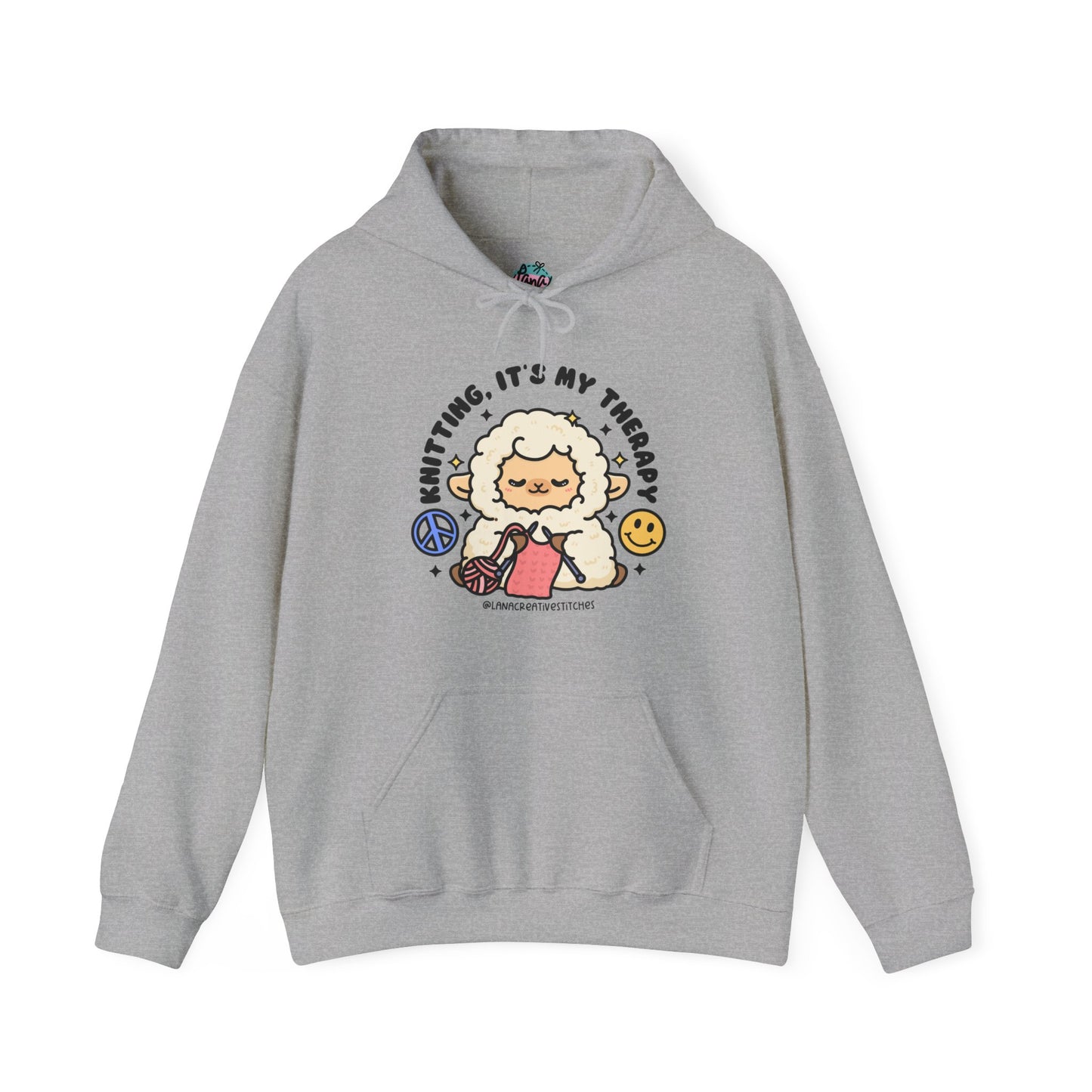 Sudadera con capucha Unisex Heavy Blend™, tejer es mi terapia, suéter de algodón, sudadera con capucha de algodón, regalos para ella