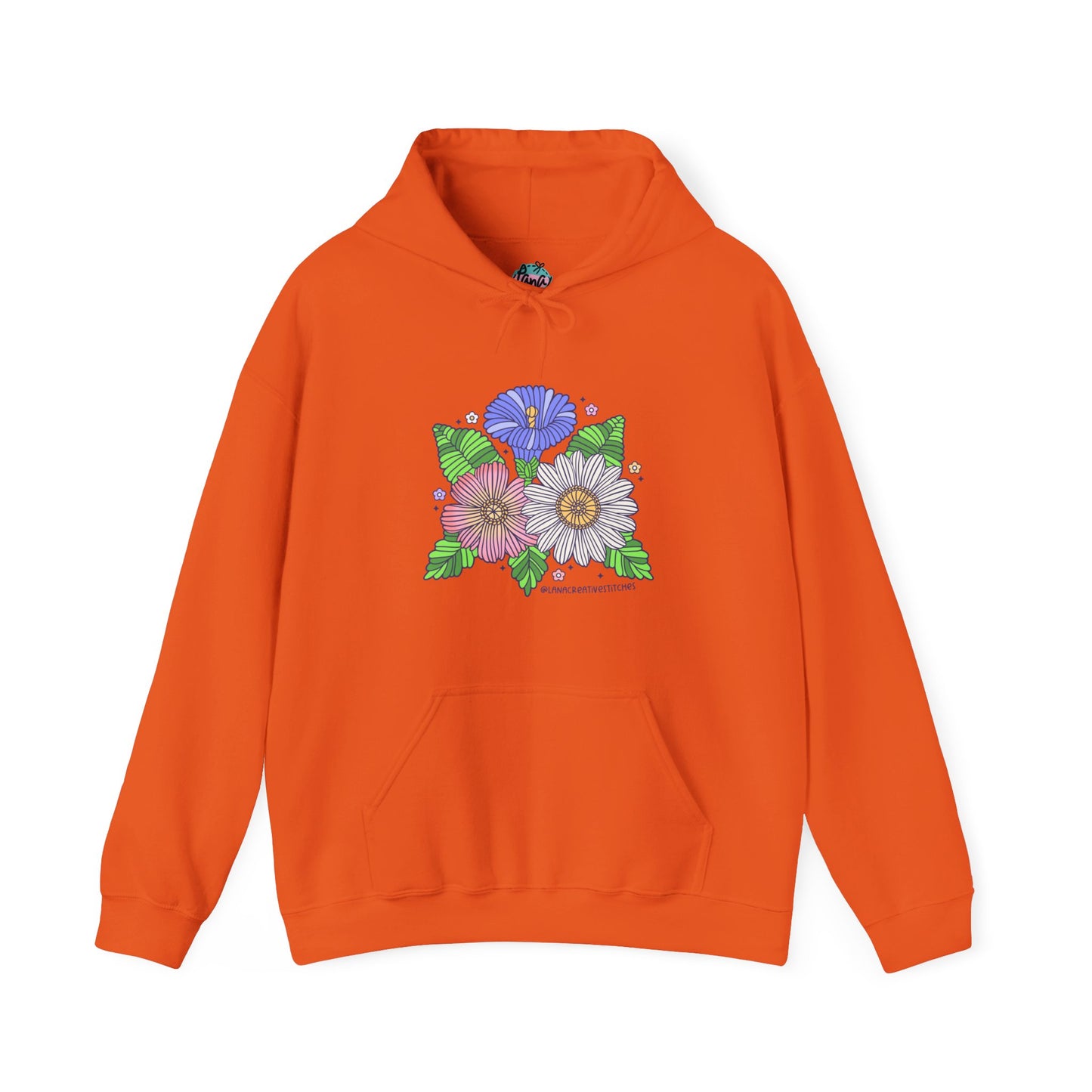 Sudadera con capucha Unisex Heavy Blend™, flor de hilo, sudadera con capucha de algodón, sudadera con capucha amante del hilo