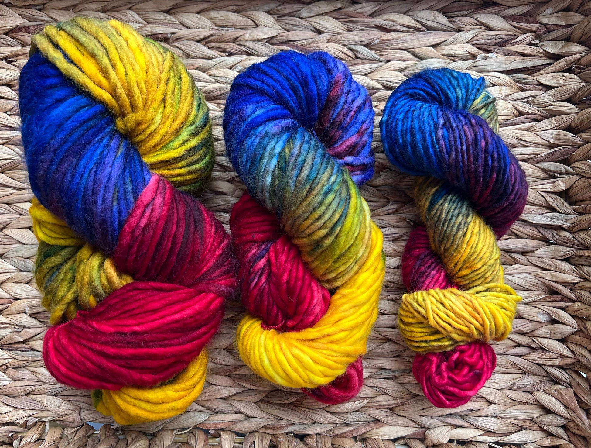 PRE-ORDER | Grand Canyon colourway | super bulky merino wool hand dye yarn | ethically sourced yarn |90 yards | super bulky lite |